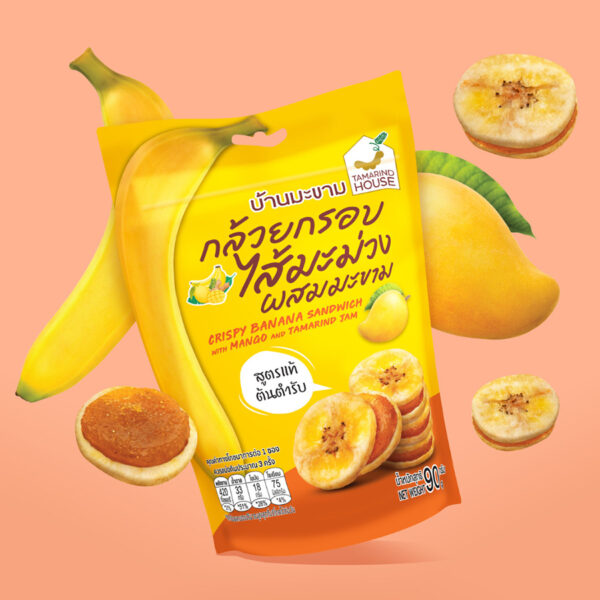 Crispy Banana Sandwich With Mango And Tamarind Jam 90g.